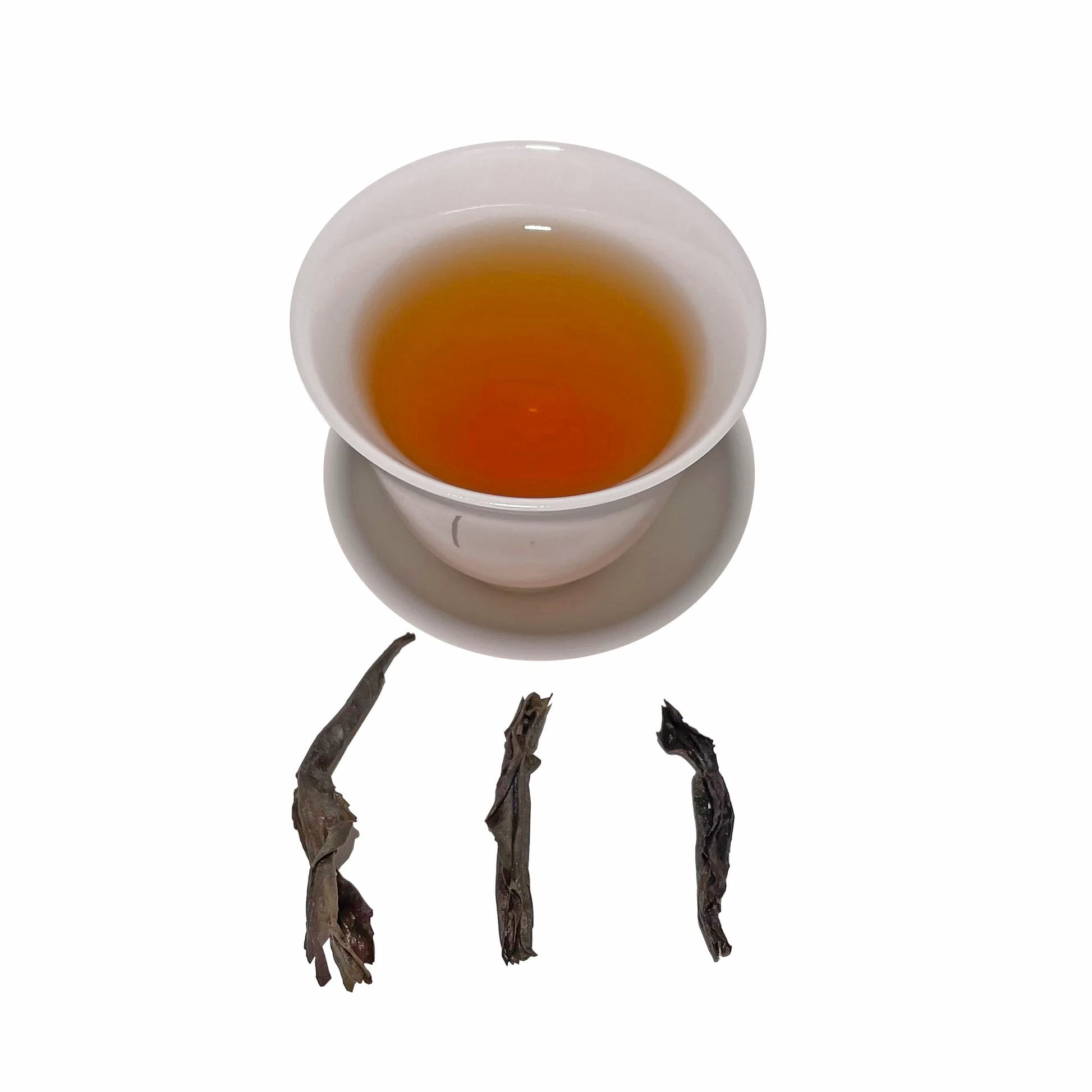 Rooteas ancient tree shui xian rock oolong tea liquid and leaves