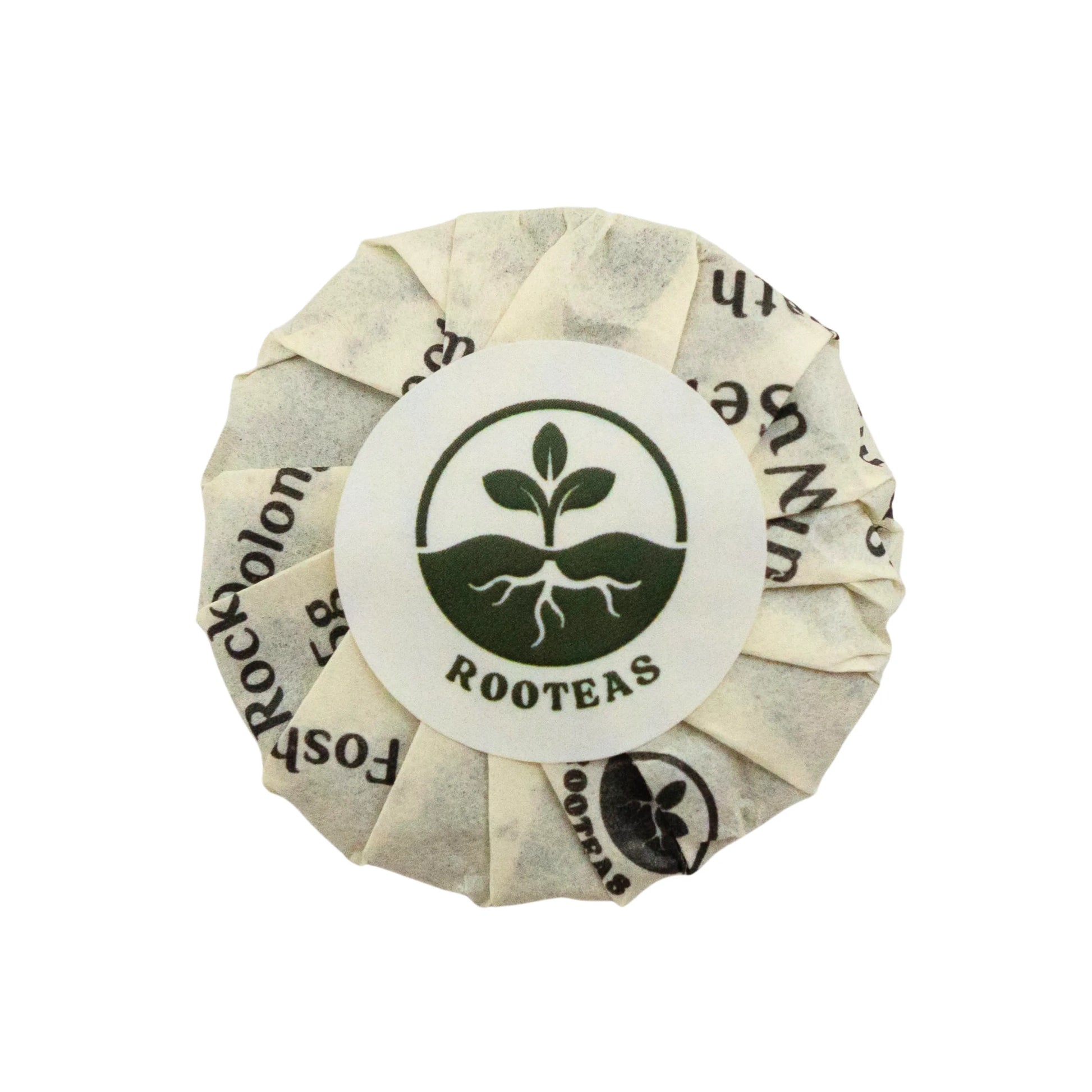 Rooteas fo shou rock oolong tea coin back side