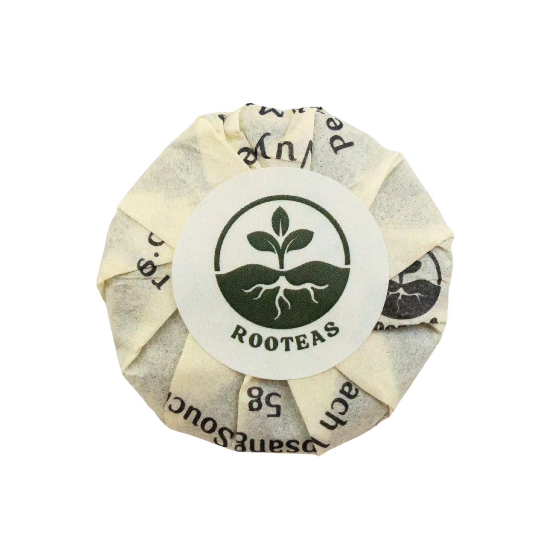 Rooteas fruity lapsang souchong black tea coin back side