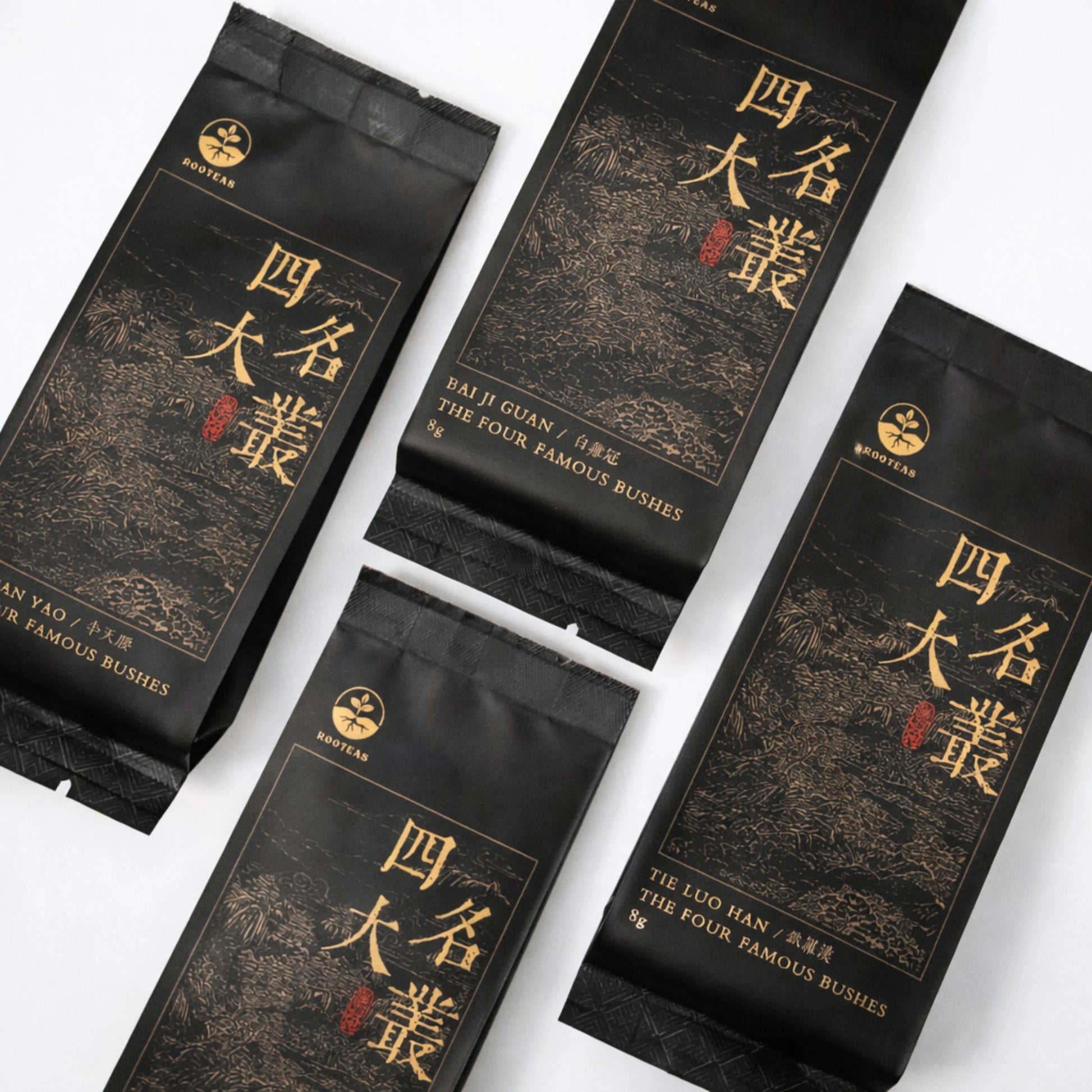 Rooteas The Four Famous Bushes Rock Oolong Sampler